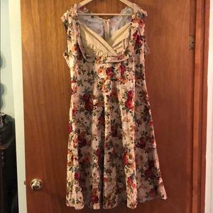 Cotton Floral Pinup dress
